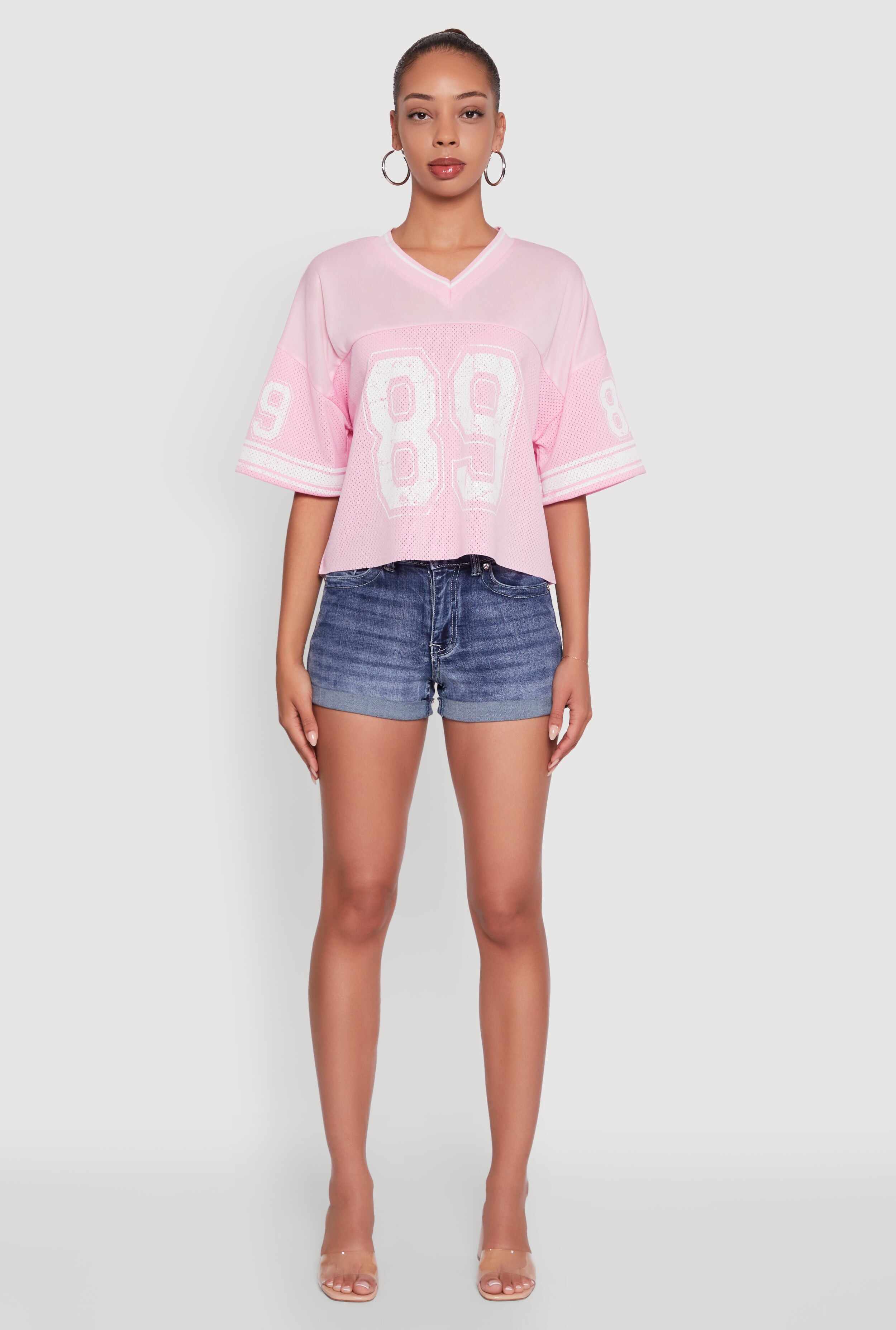 89 Graphic Boxy Football Jersey