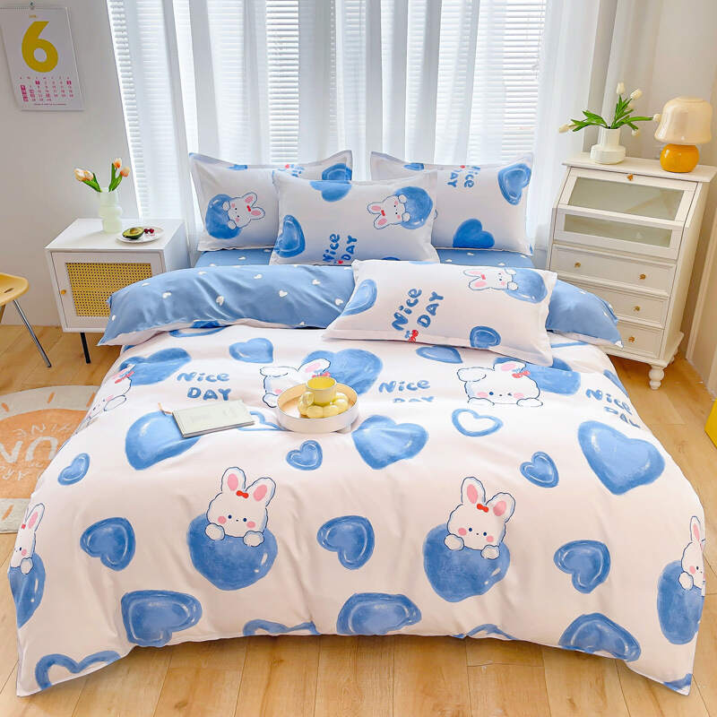 Printed Bed Sheet Set - Rabbit
