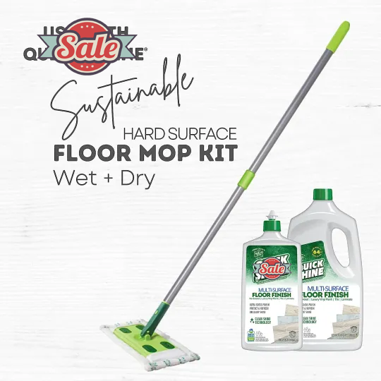 Multi Surface Floor Finish 64oz, 2Pk | Cleaner & Polish to use on Hardwood, Laminate, Luxury Vinyl Plank LVT, Tile & Stone | Safer Choice w/Clean Shine Technology | Shine-Protect-Refresh