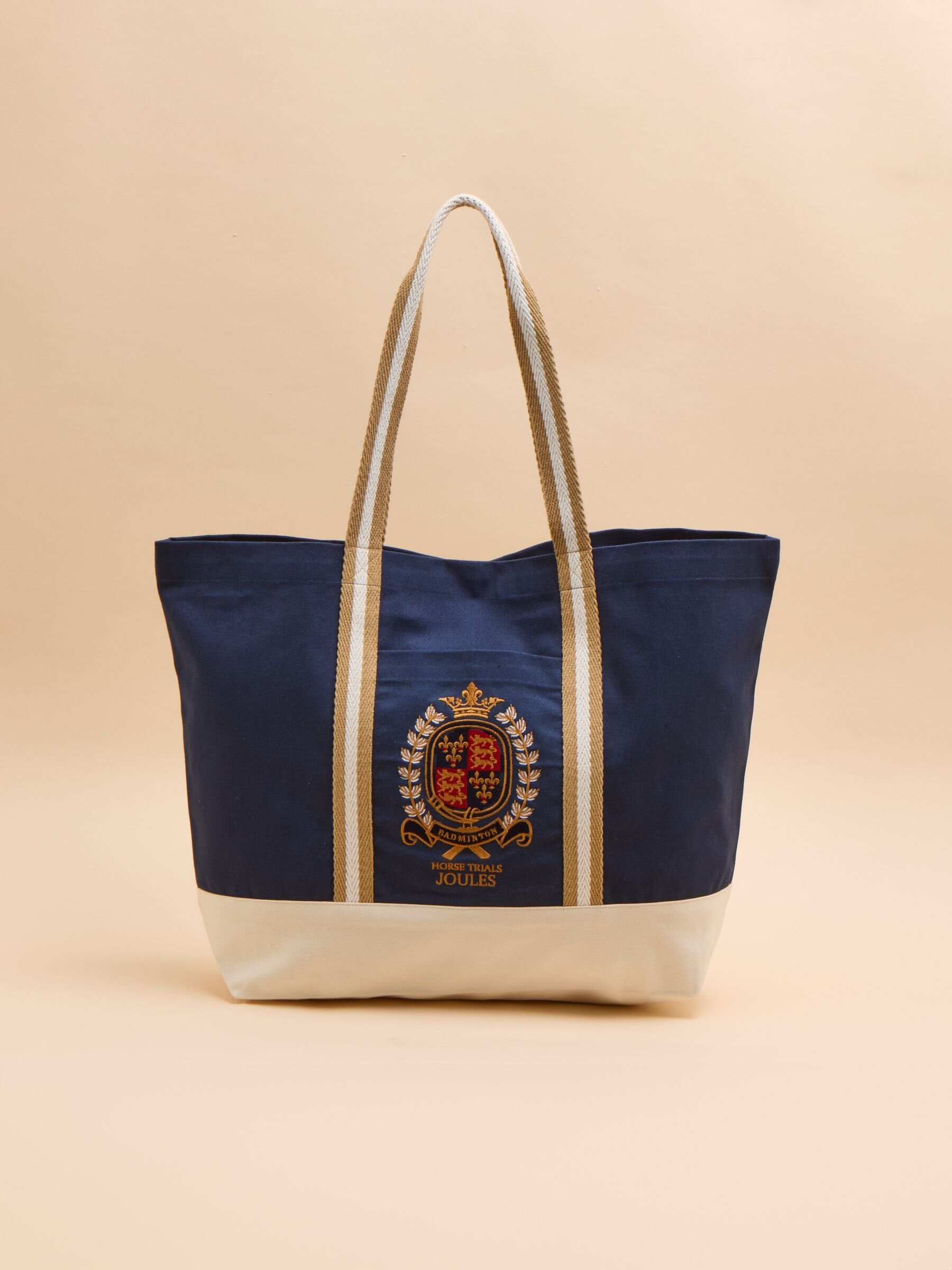 Official Badminton Navy Embroidered Canvas Tote Bag
