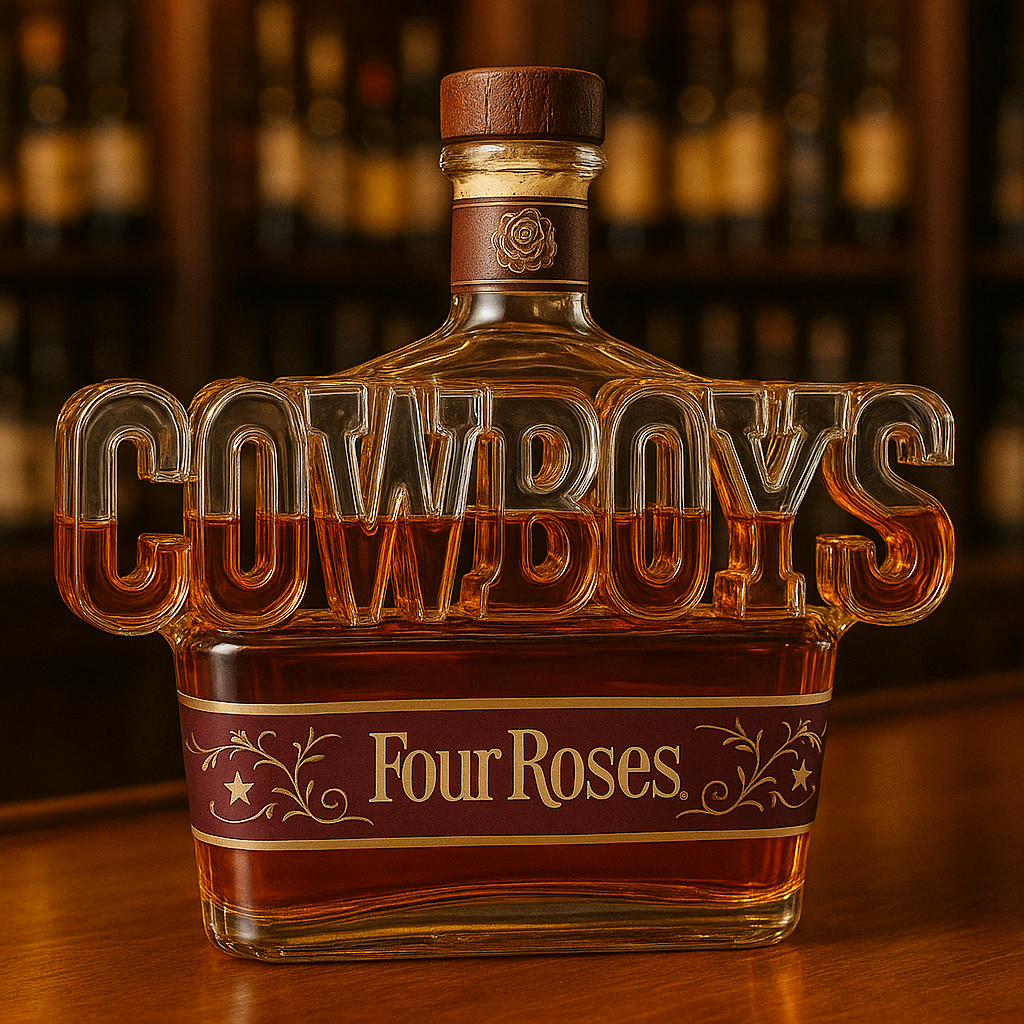 Dallas Cowboys Whiskey Bottle