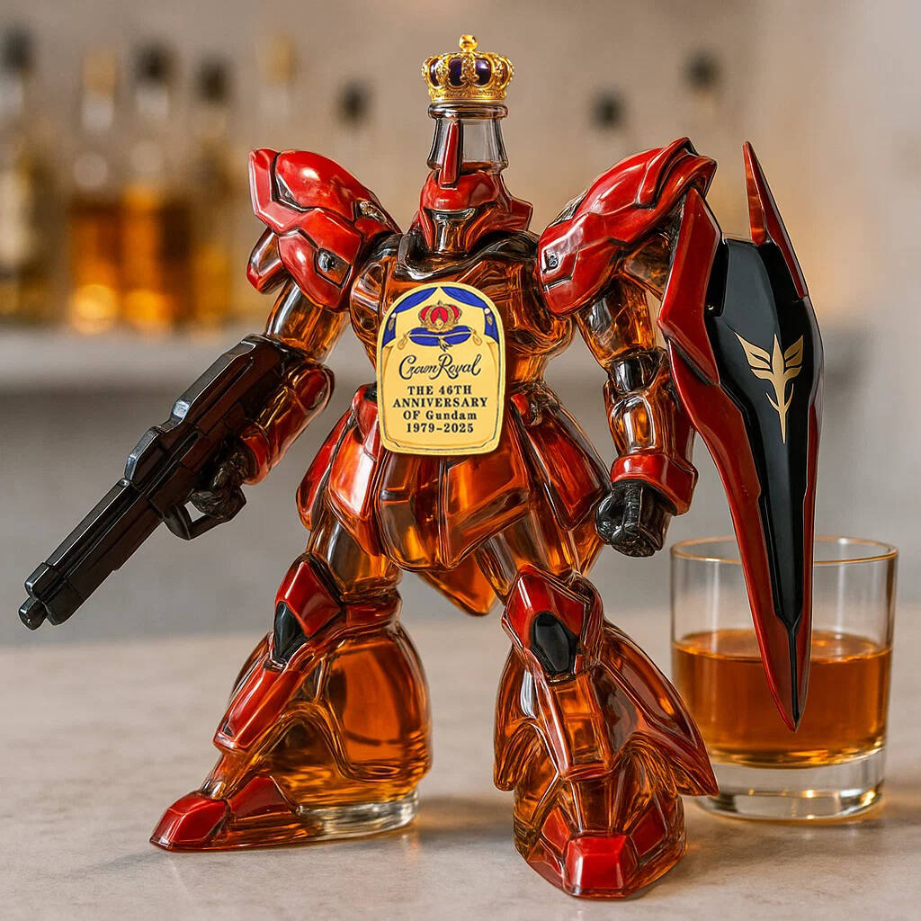 Gundam 46th Anniversary Whisky Bottle