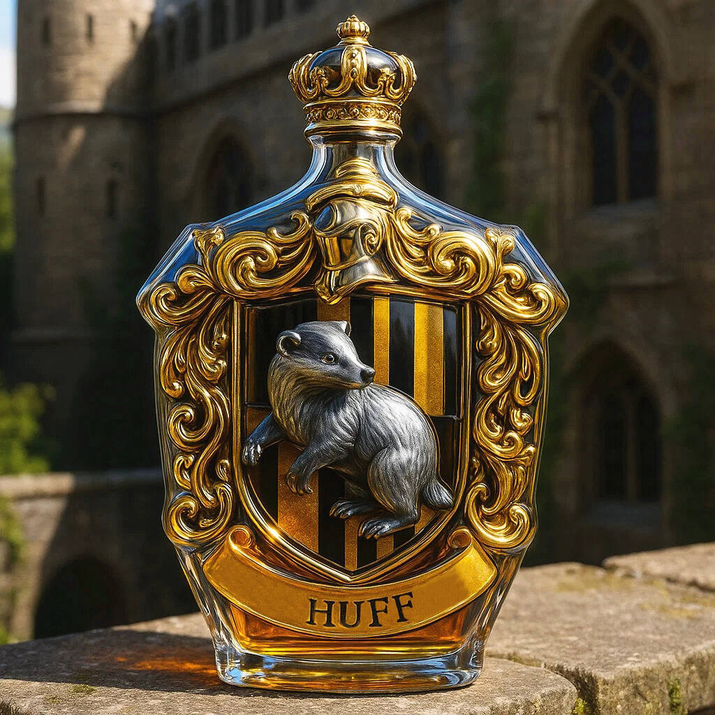 Hogwarts House Crest Whiskey Bottle