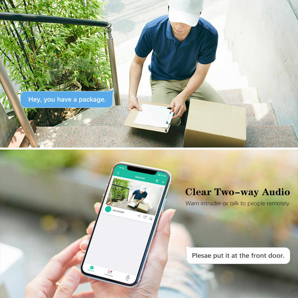 【2nd item $29.99】Ctronics 5MP Security Camera With 2.4G/5GHz Dual Band WiFi and 24/7 monitoring