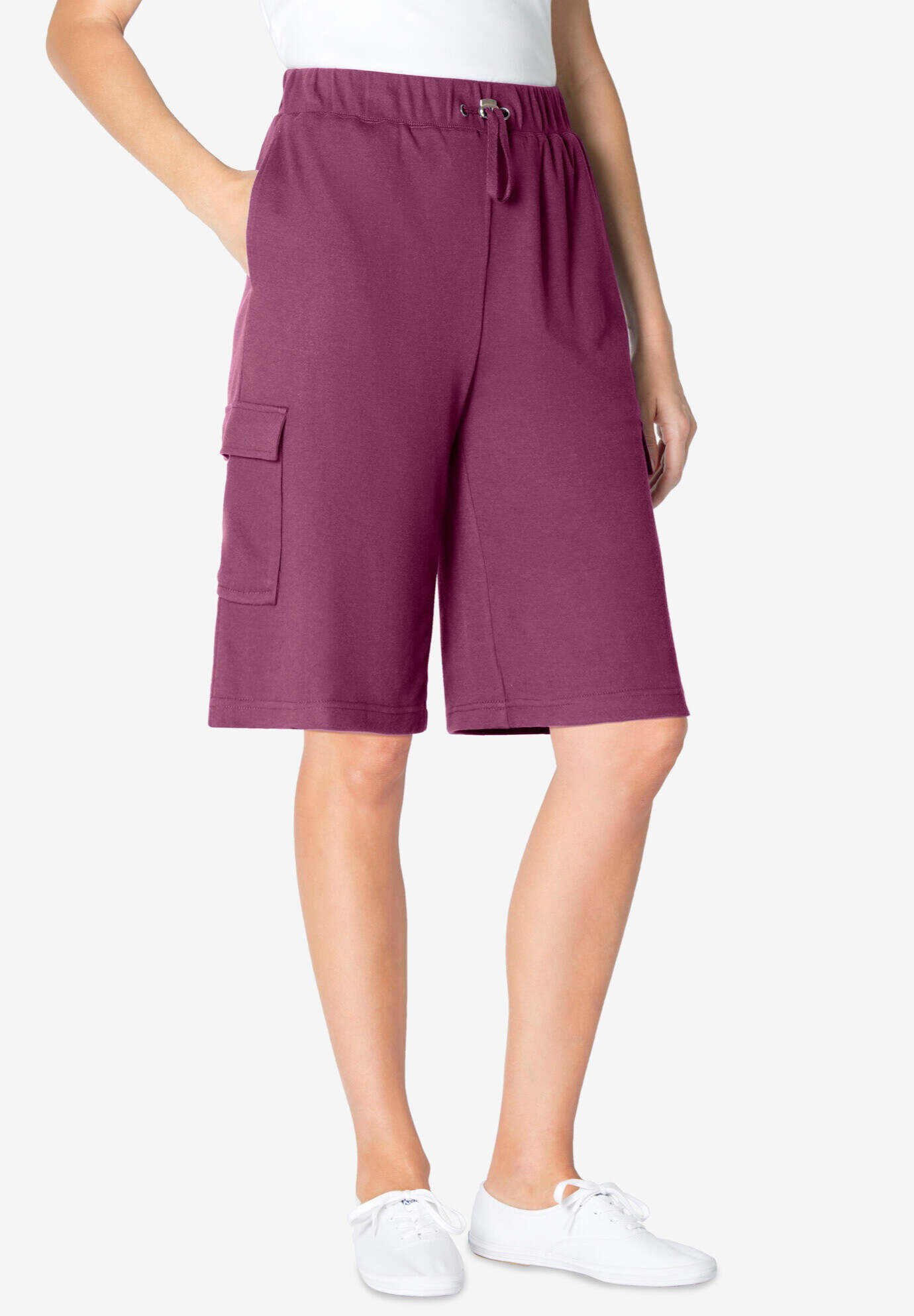 Pull-On Knit Cargo Short