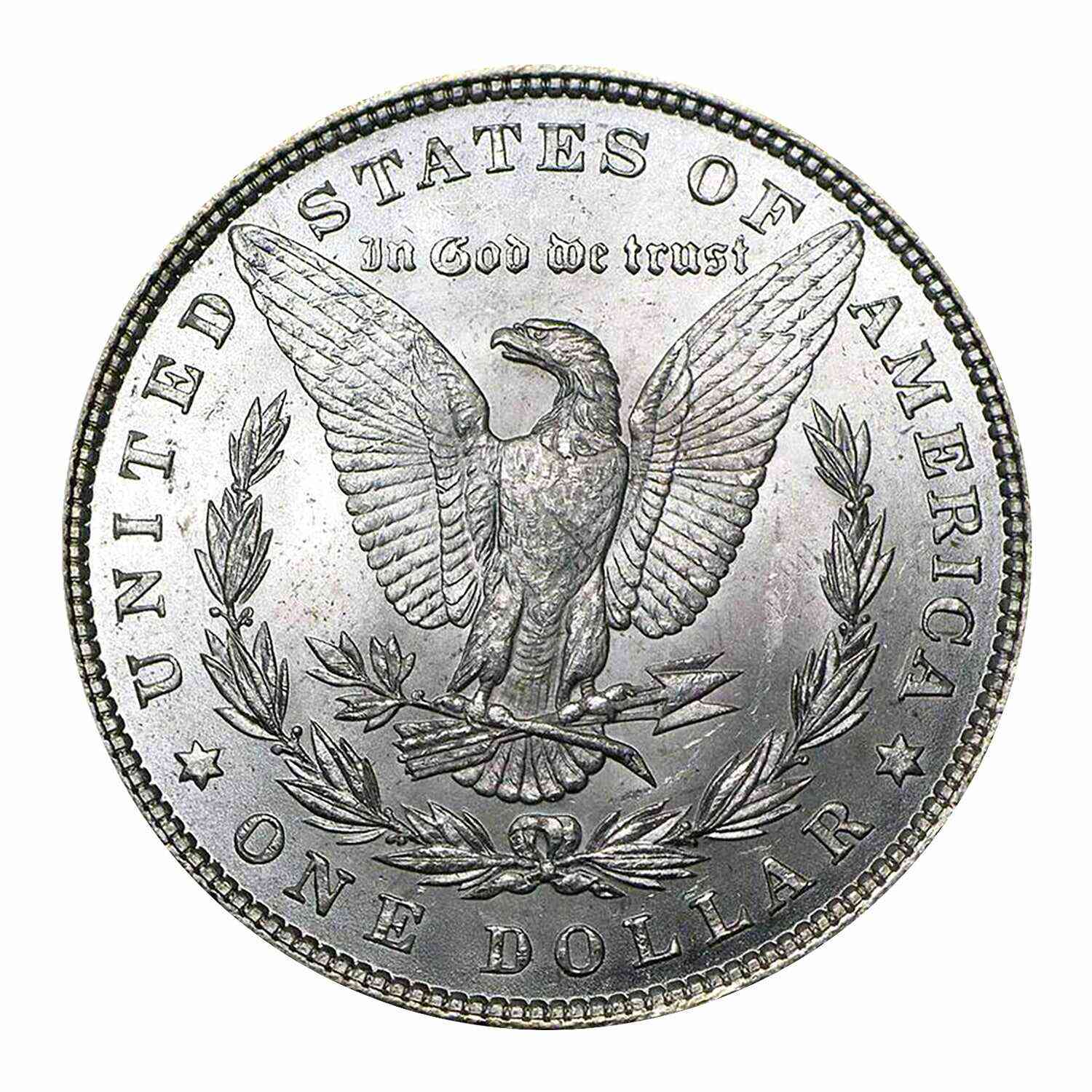1890 P Morgan Commemorative Silver Dollar Brilliant Uncirculated (BU)