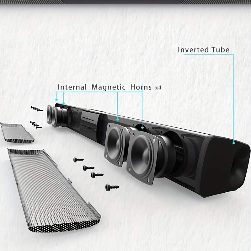 Theater TV Speaker 40W TV Soundbar Wired And Wireless Home Surround SoundBar For PC With FM Radio Music Center Column