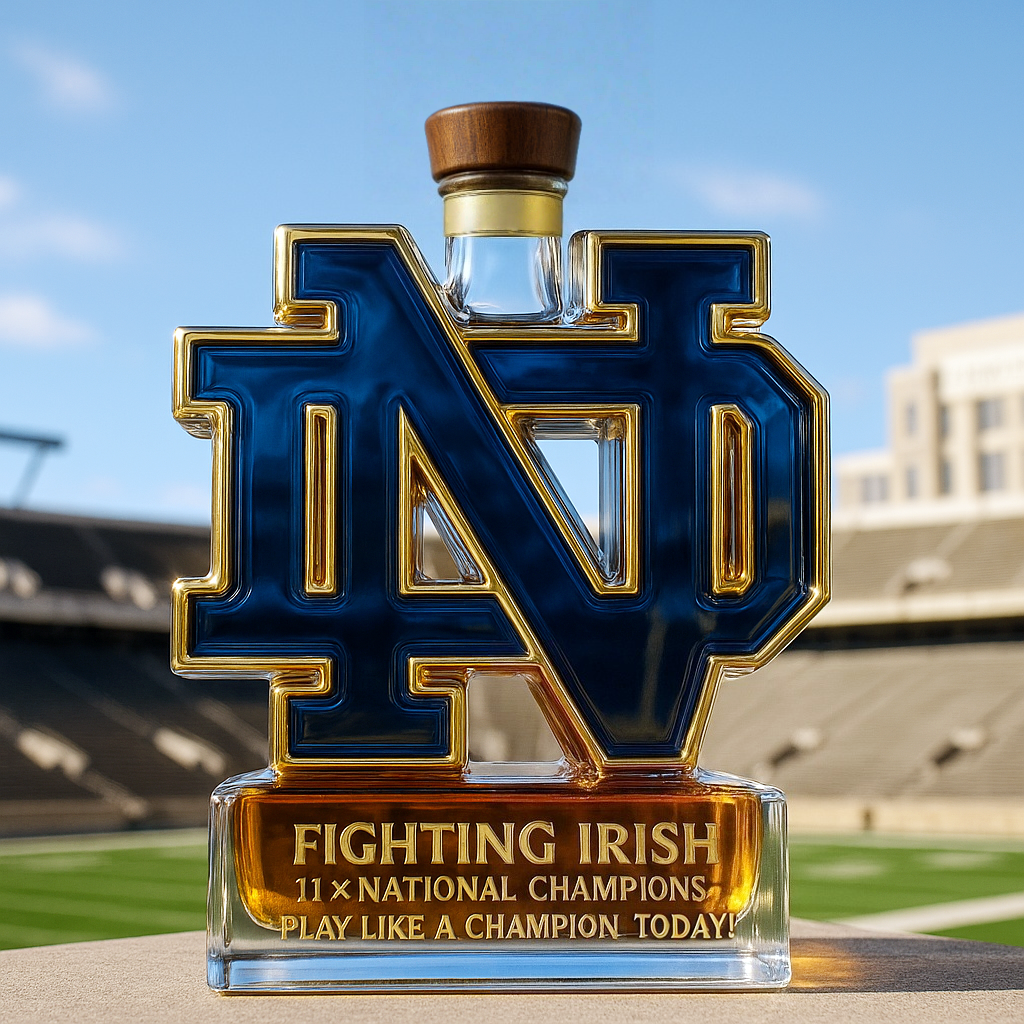 Notre Dame Fighting Irish Limited-Edition Whiskey Bottle