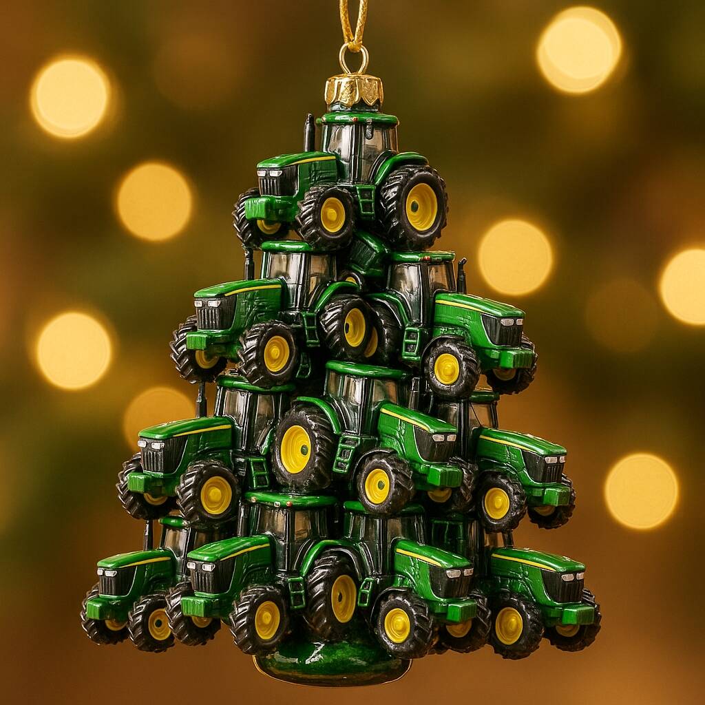 Tractor Tree Christmas Ornament
