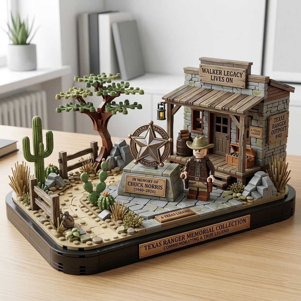 Walker, Texas Ranger Chuck Norris Commemorative Building Block Set