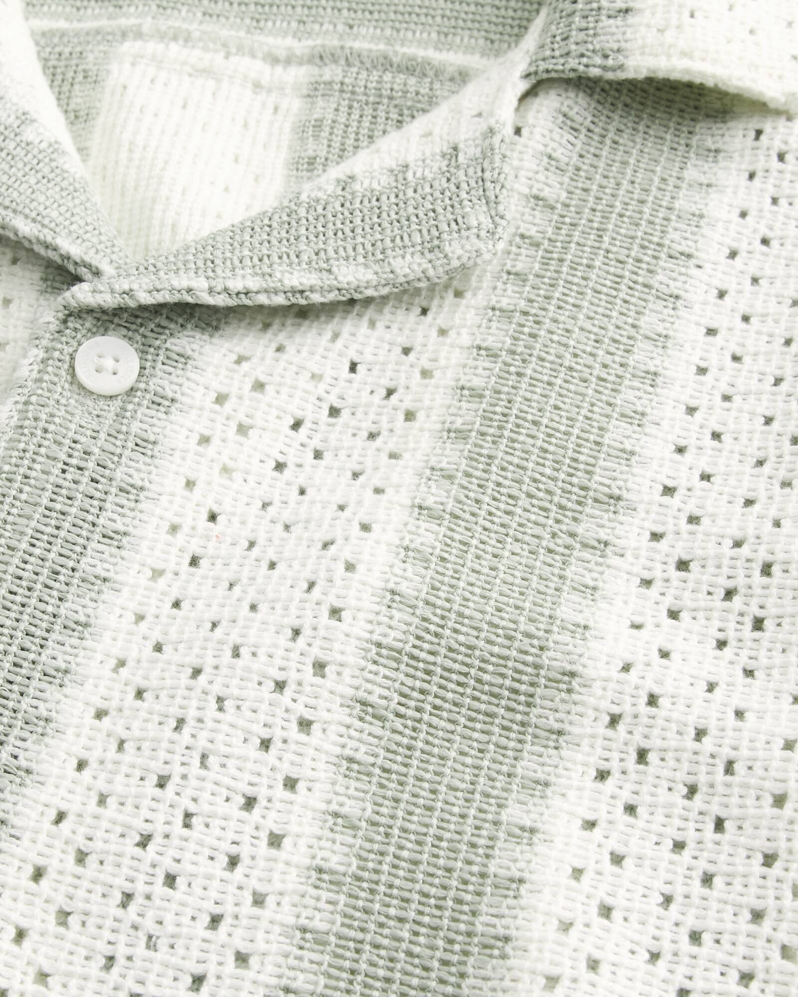 Boxy Short-Sleeve Crochet-Style Shirt