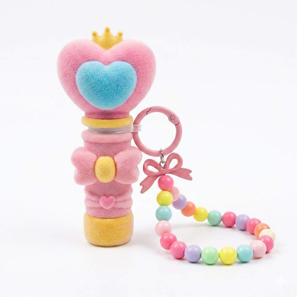 Cute Flocked Heart Crown Refillable Perfume Atomizer