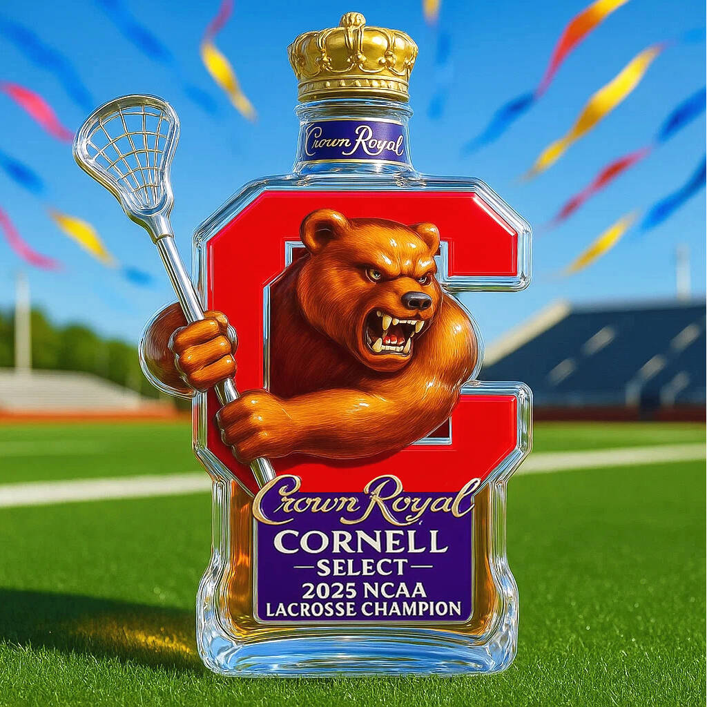 Cornell University 2025 NCAA Lacrosse Championship Bottle