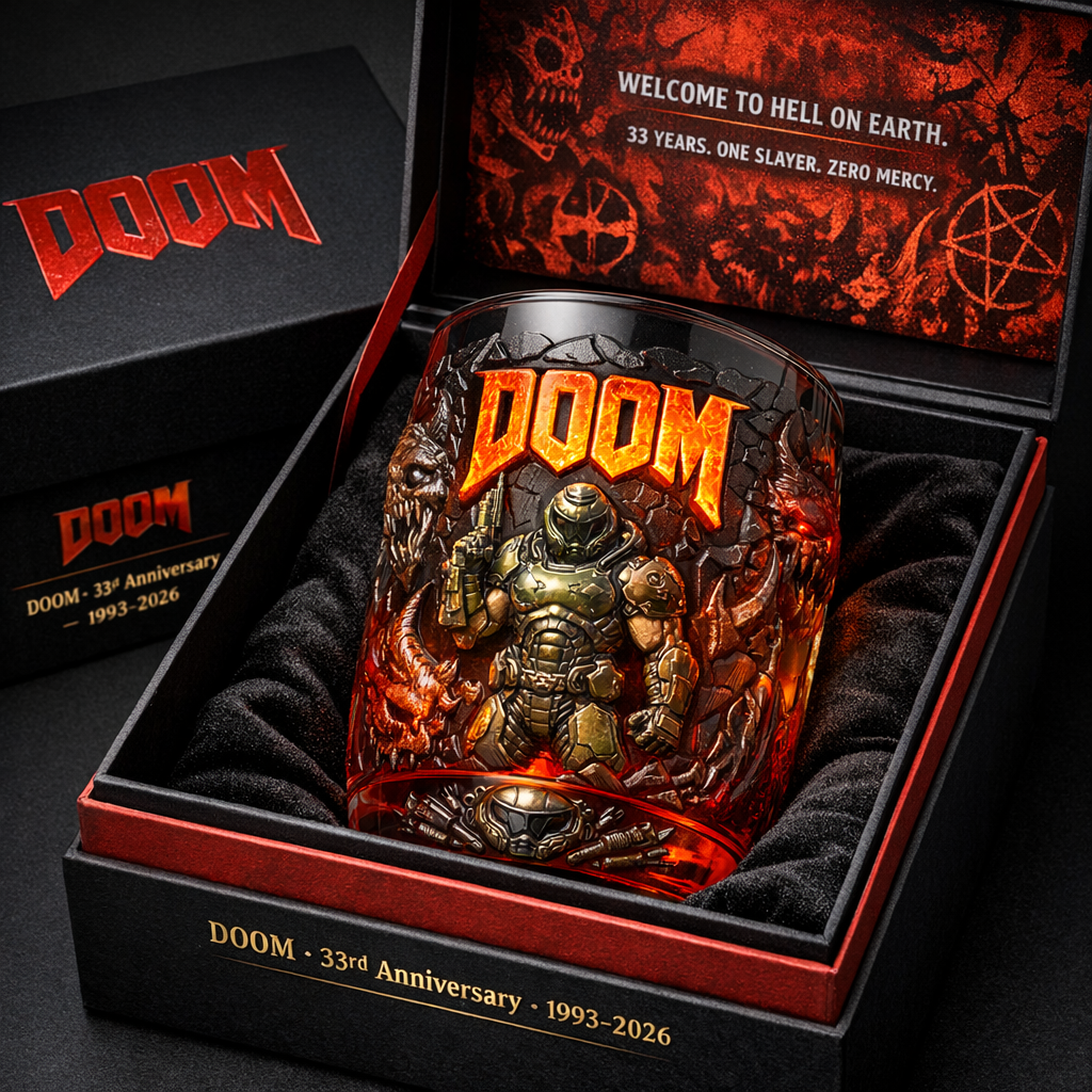 DOOM 33rd Anniversary Collector Glass