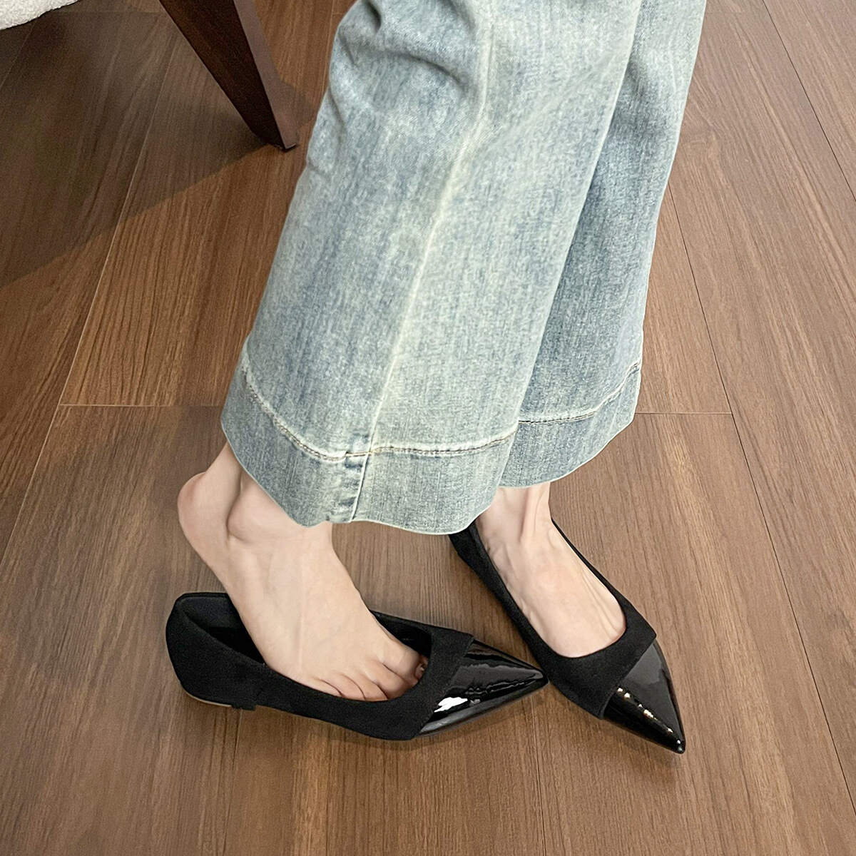 Flat-toe pointed-toe women's summer fairy-style dress-combined casual shoes for work