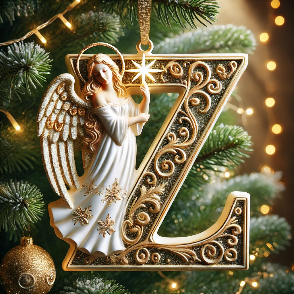 Angel Letter Christmas Tree Ornament