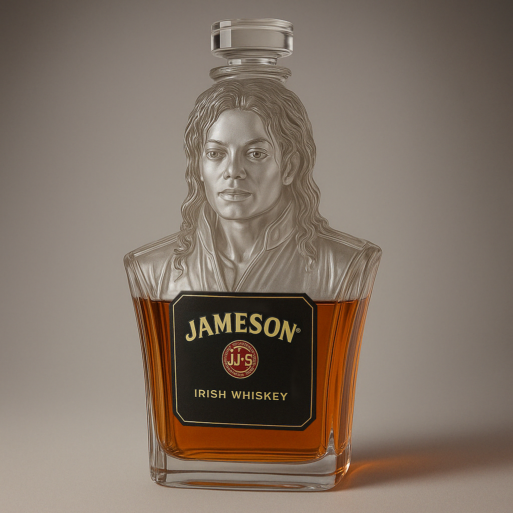 MJ Whiskey Bottle