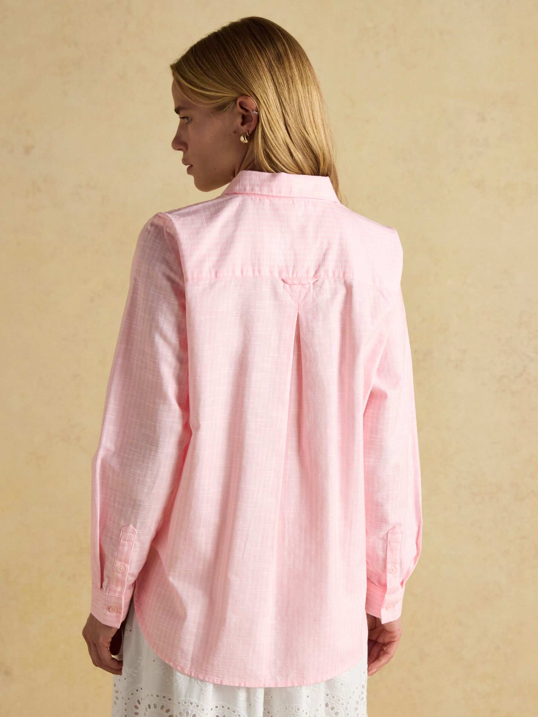 Ida Pink/White Cotton Shirt