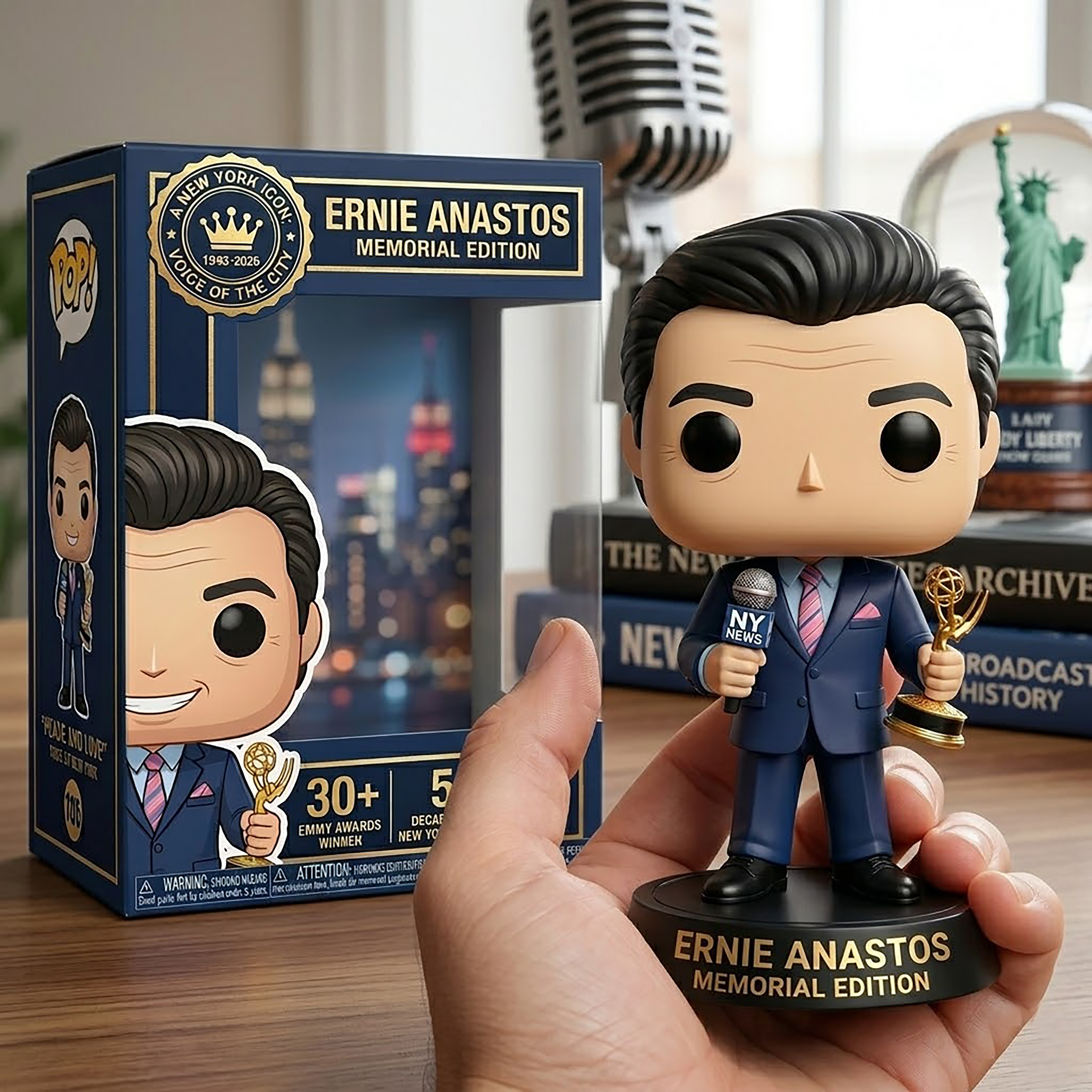 🎙️ Ernie Anastos – Memorial Edition Collector Figure