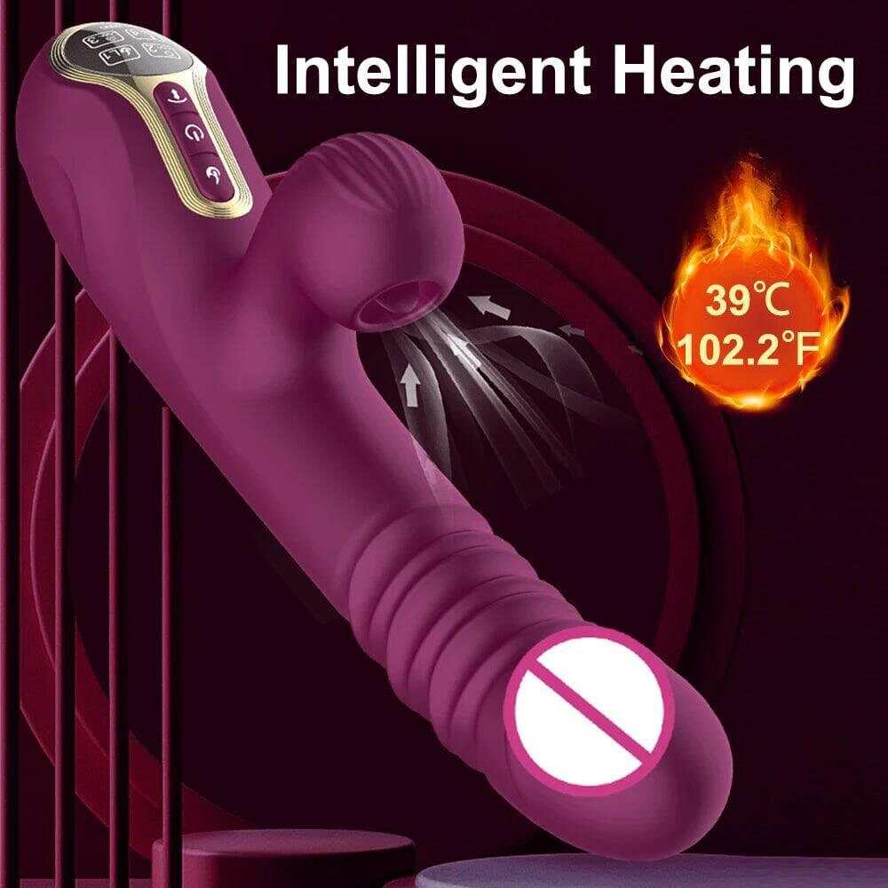 PASSION PULSE Rabbit Pushing Vibrator: Clit Sucker & G-Spot Stimulator