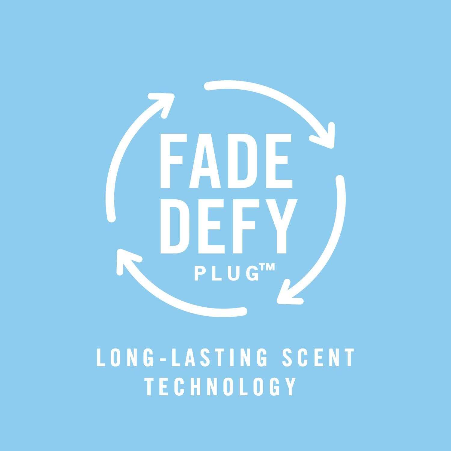 Febreze Odor-Fighting Fade Defy PLUG Air Freshener, Mountain, Ocean, Amber, (3) .87 fl. oz. Oil Refills