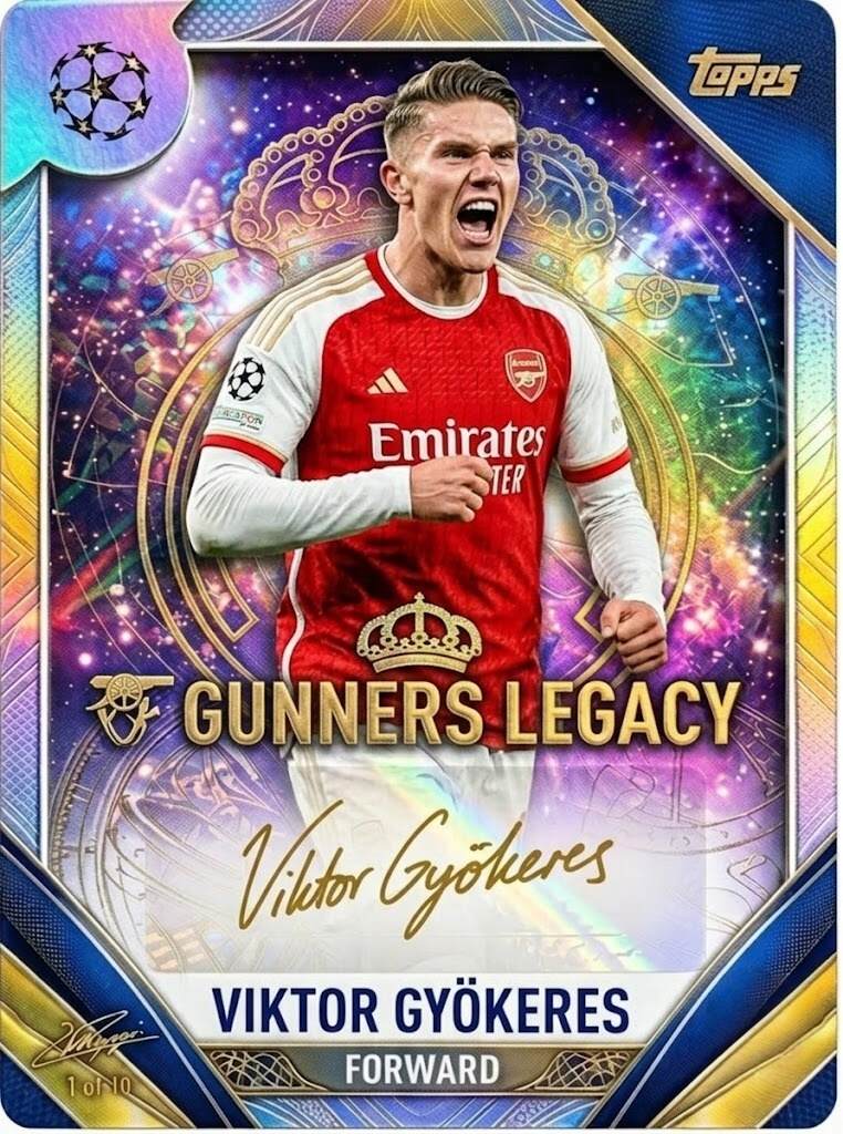 Arsenal F.C. 140th Anniversary Topps Legacy Collection Ultra Premium Trading Cards