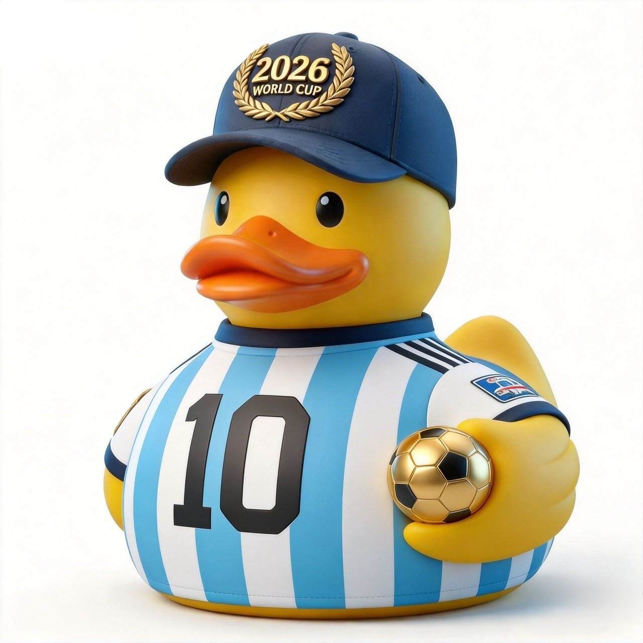 World Cup 2026 Argentina #10 Rubber Duck – A Champion You Can Hold