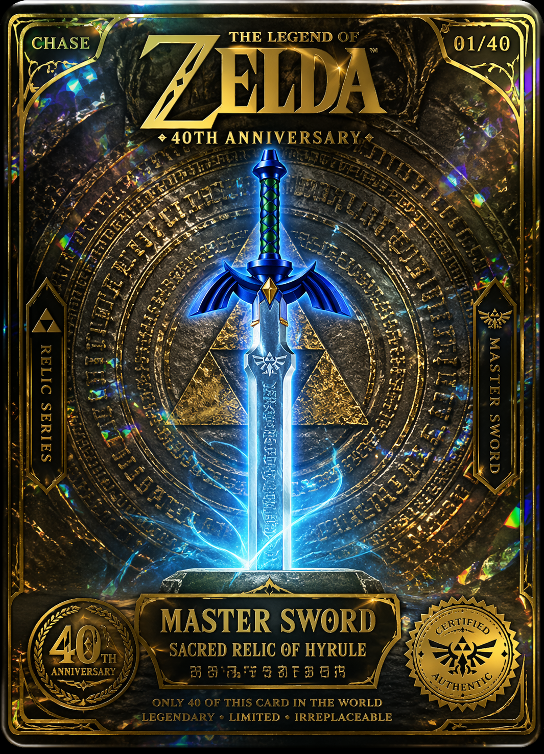 The Legend of Zelda 40th Anniversary Trading Cards Collectors Edition