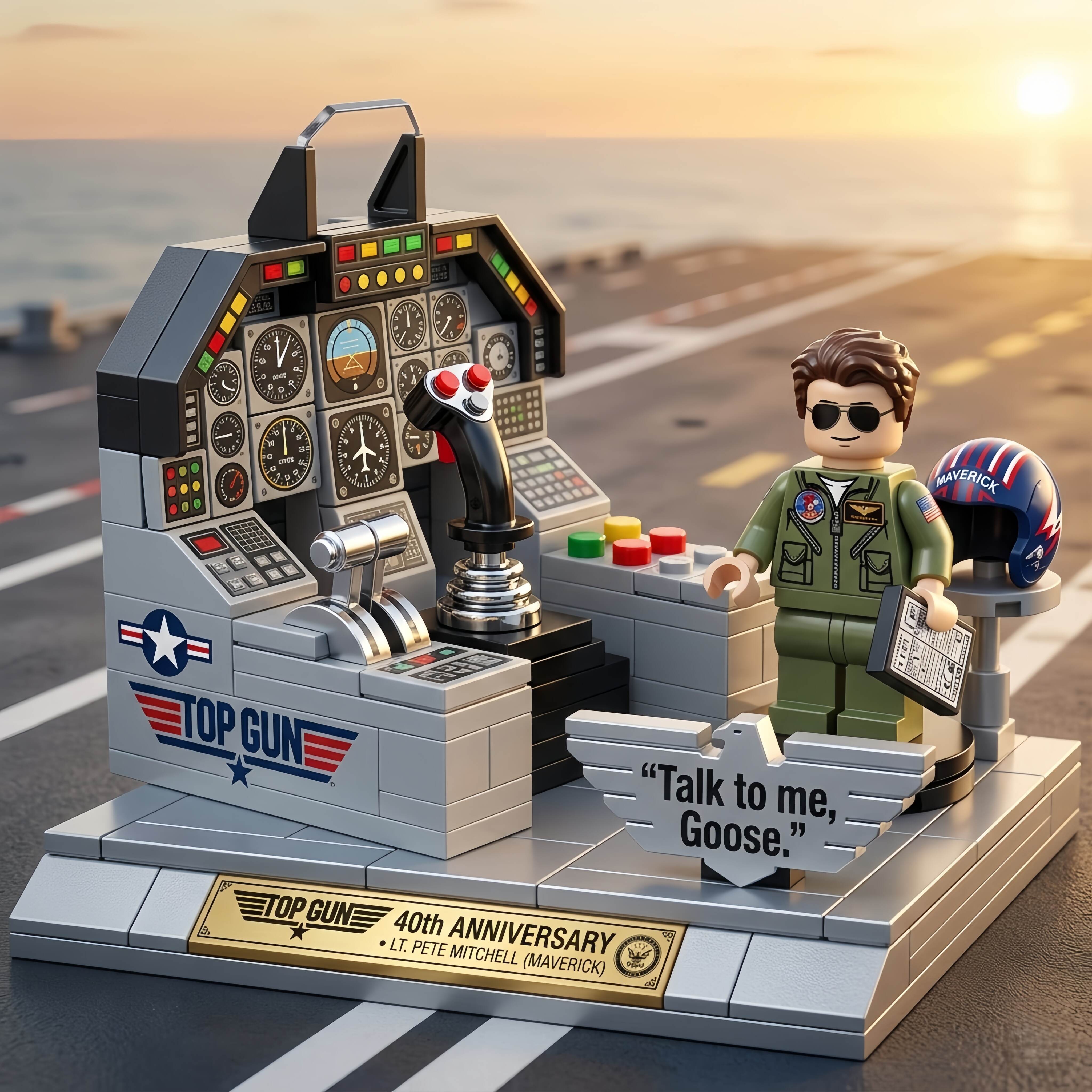 Top Gun 40th Anniversary Building Blocks Set