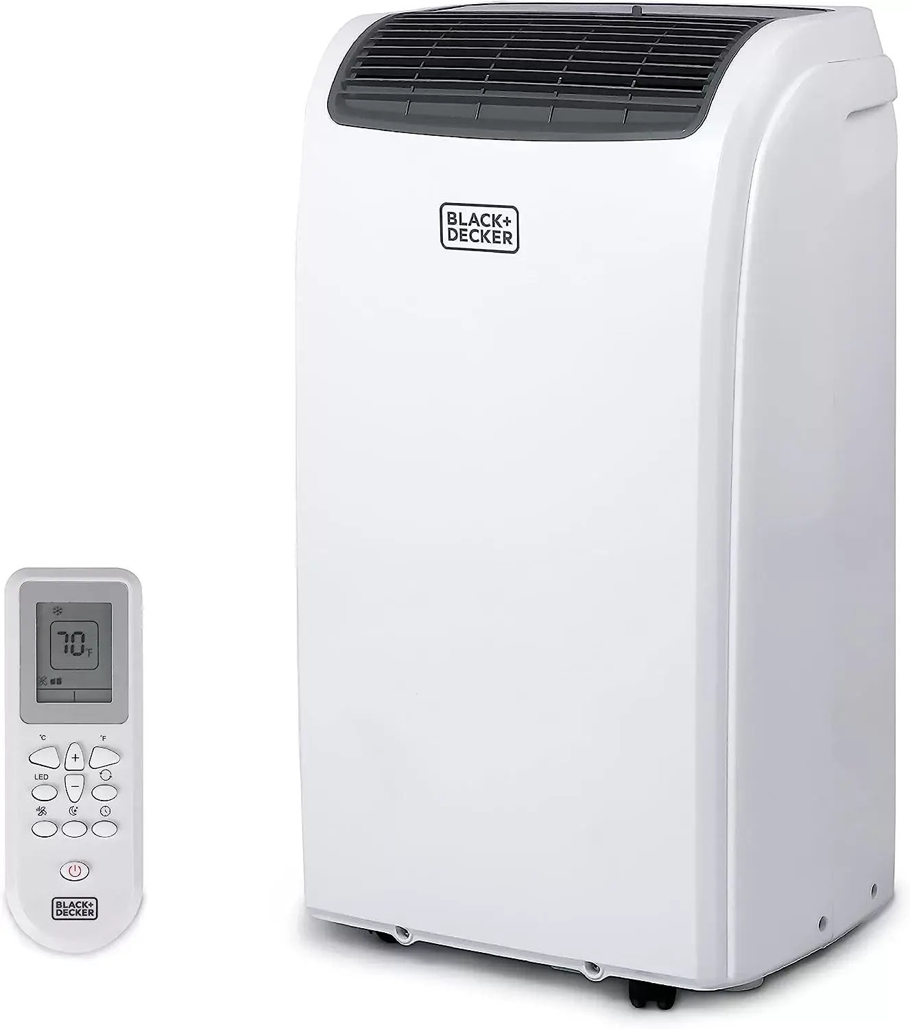 BLACK+DECKER 8,000 BTU Portable Air Conditioner up to 350 Sq. with Remote Control, White