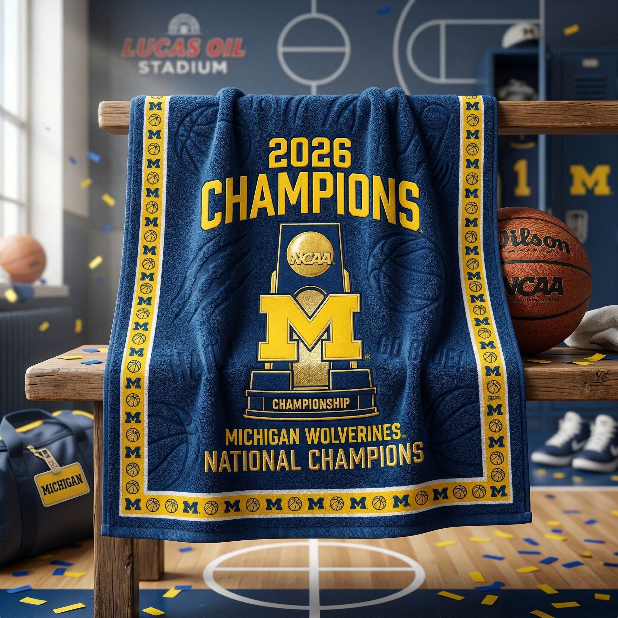 Michigan Wolverines 2026 National Champions Commemorative Towel
