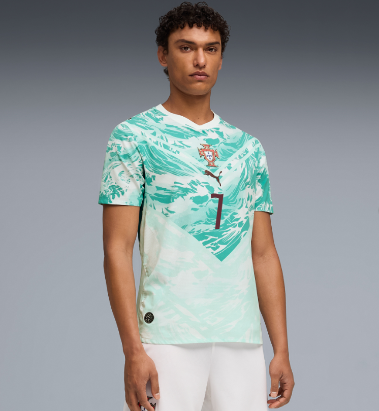 Cristiano Ronaldo Portugal National Team Puma 2026 Away On-Field Authentic Jersey - White