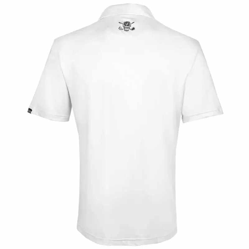 Mr. Bones Men's Golf Shirt (White)