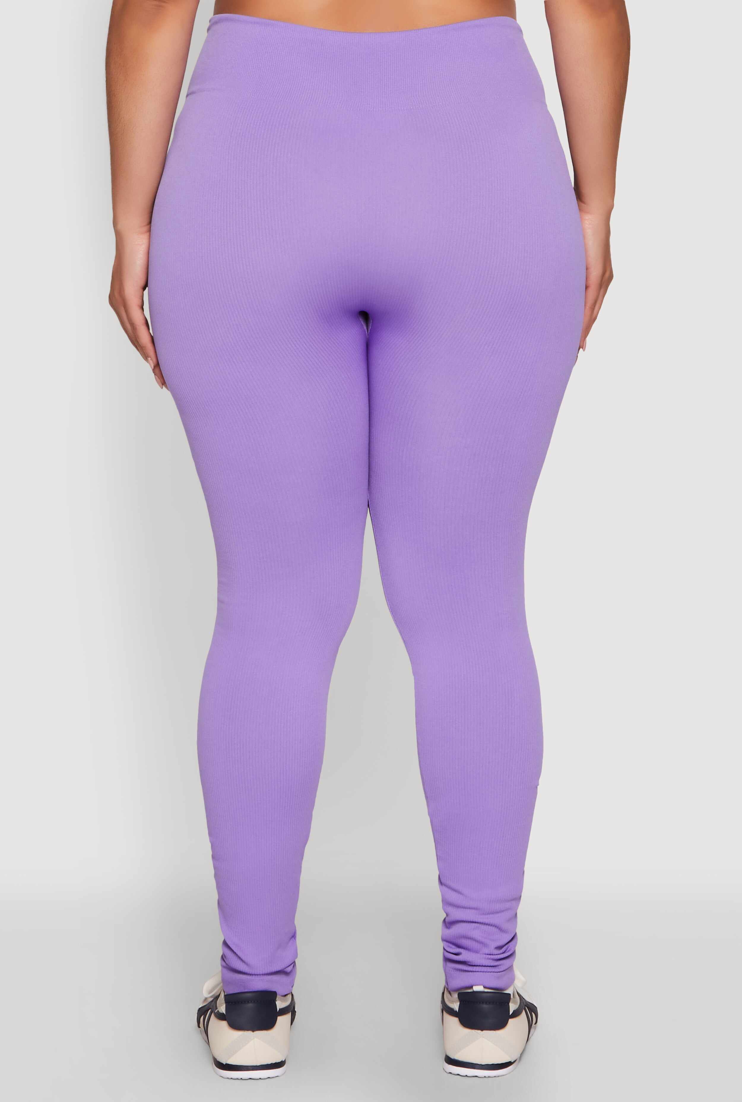 Plus Size Seamless Drawstring Waist Leggings
