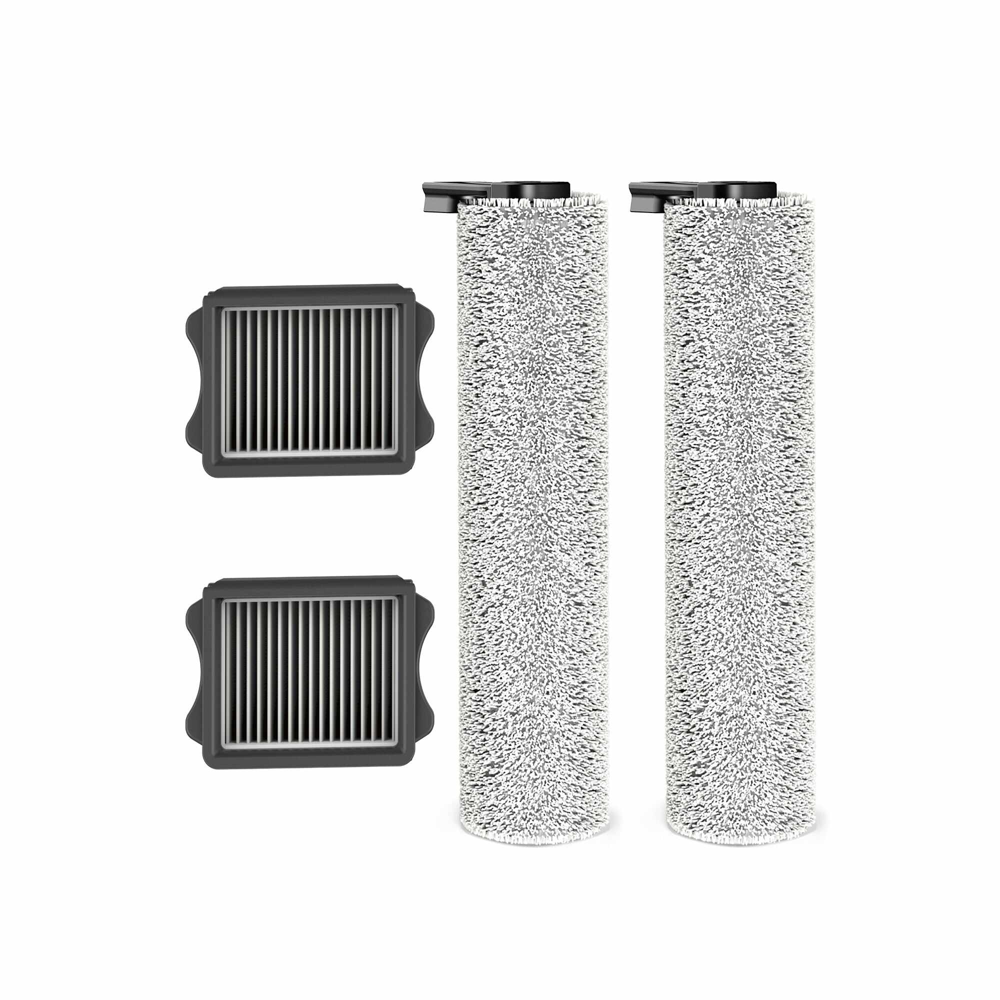 Tineco FLOOR ONE S5 Steam S7 Steam Replacement Brush Roller Kit-2x Brush Roller & 2x HEPA Assy