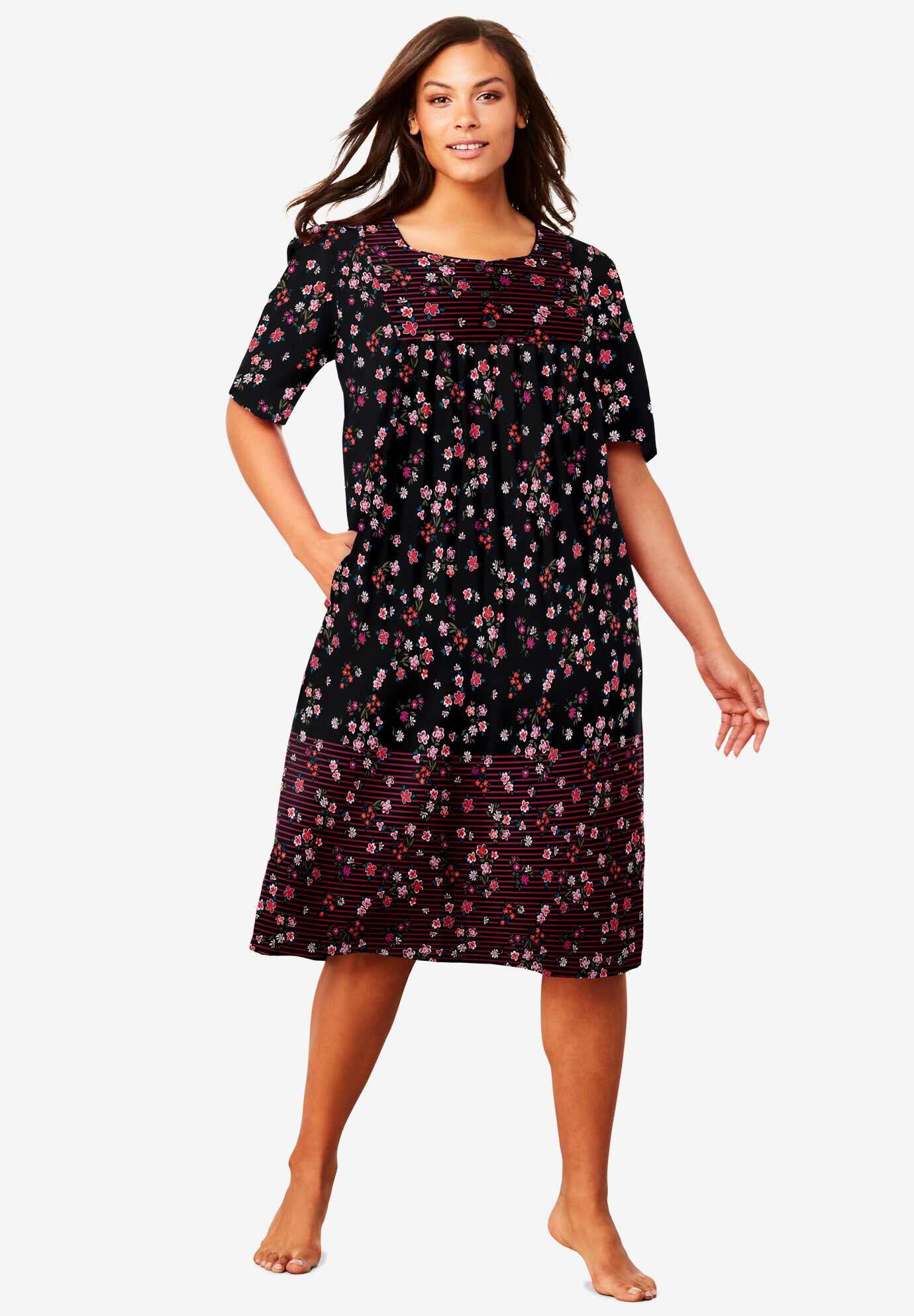 Mixed Print Short Lounger