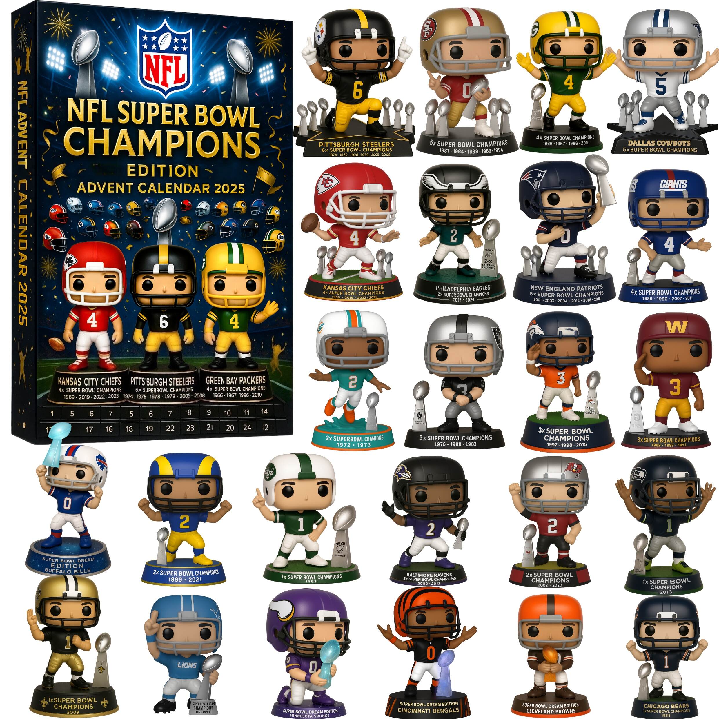 NFL Super Bowl Champions Edition Advent Calendar 2025