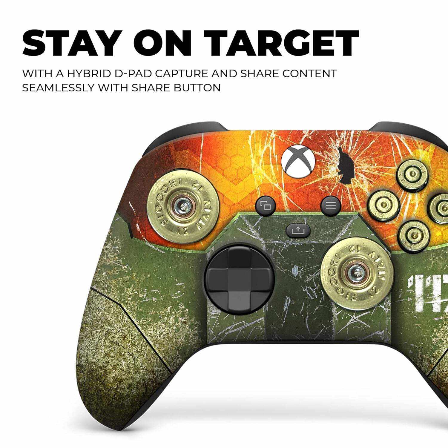 DreamController Original X-box Wireless Controller Special Edition Customized Compatible with X-box One S/X-box Series X/S & Windows 10 Made with Advanced HydroDip Print Technology(Not Just a Skin)