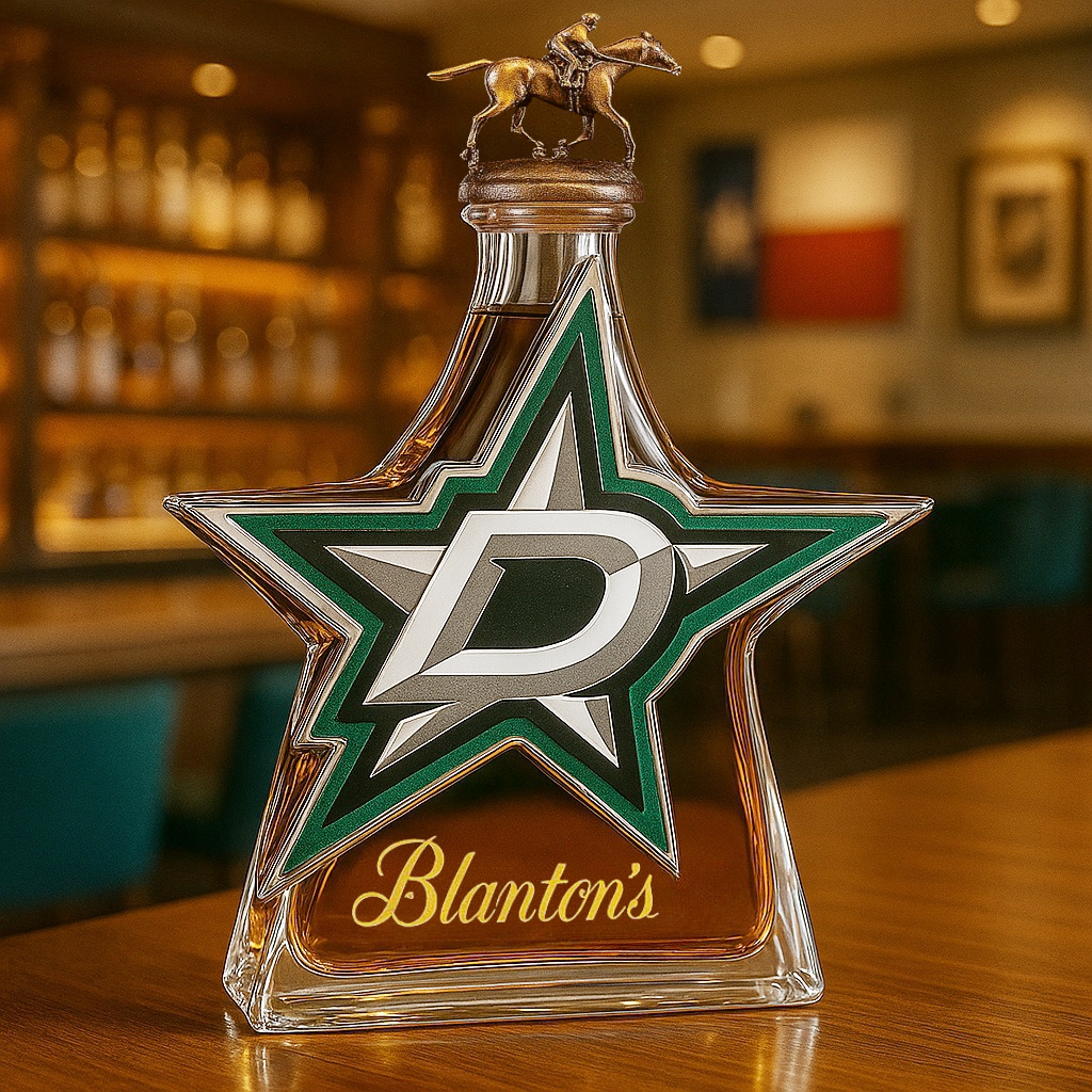Dallas Stars Whiskey Bottle