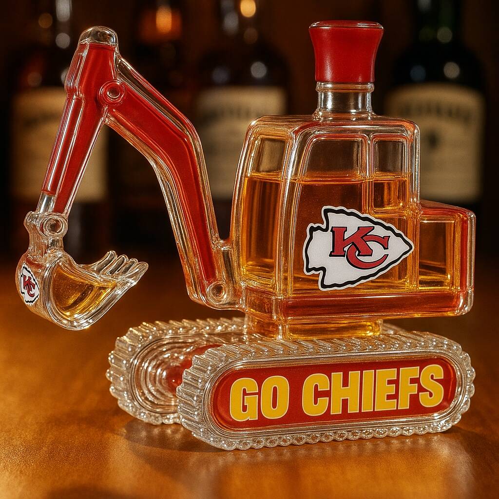 NFL Team Excavator Whiskey Bottle