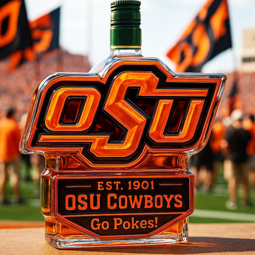 🏈OSU Cowboys Limited Edition Whiskey Bottle