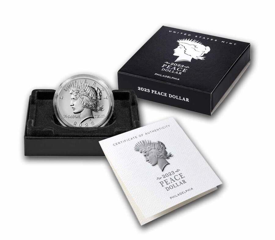 2023 Silver Peace Dollar (Box & COA)