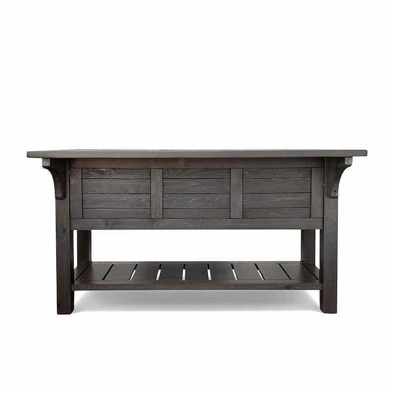 Kitchen Island, Farmhouse Kitchen, Butcher Block, Island, Table, Kitchen Table