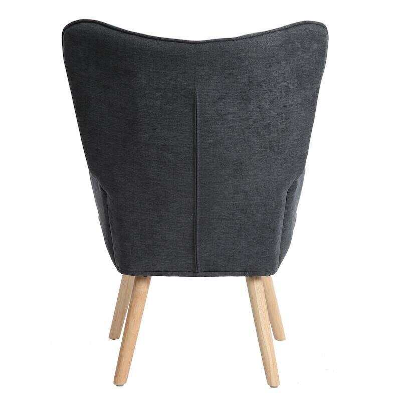 Aurelio Accent Chair with Ottoman, Living Room Chair and Ottoman Set, Comfy Side Armchair for Bedroom, Creative Splicing Cloth Surface