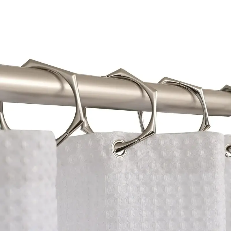 Utopia Alley Adjustable 72-Inch Shower Curtain Tension Rod - Rust-Proof Aluminum with Rubber End Cap, No Drill Installation