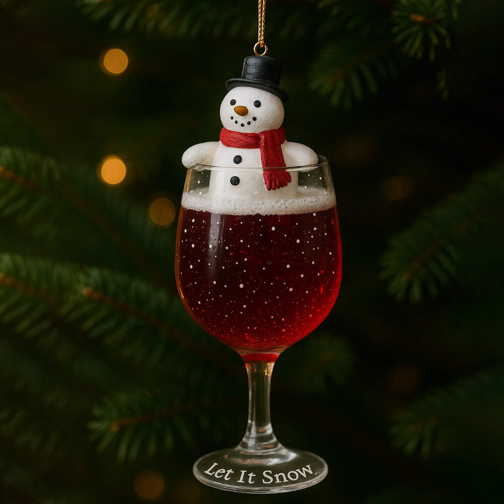 Whimsical Christmas Drink Ornament