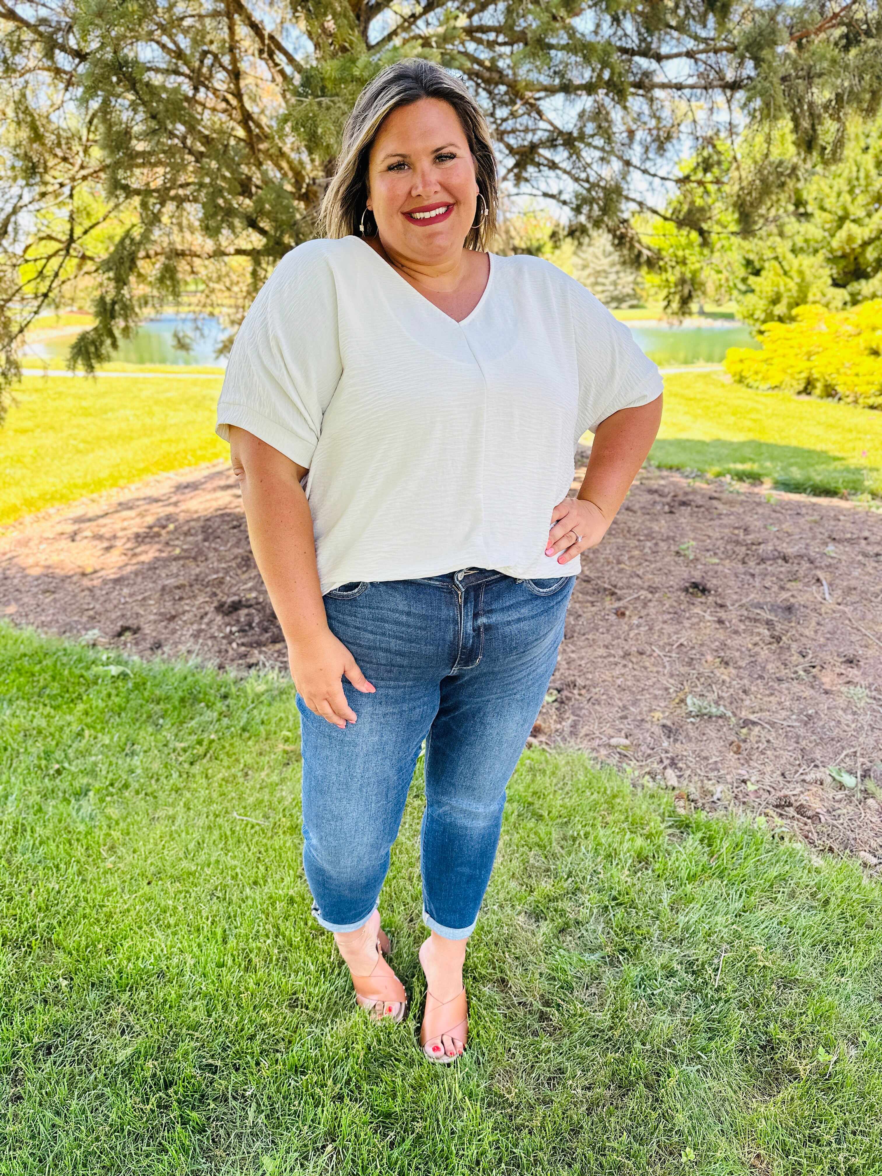 RESTOCK!  Reg/Curvy The Bleach Boys Nondistressed Boyfriend Jeans--Multiple Washes!