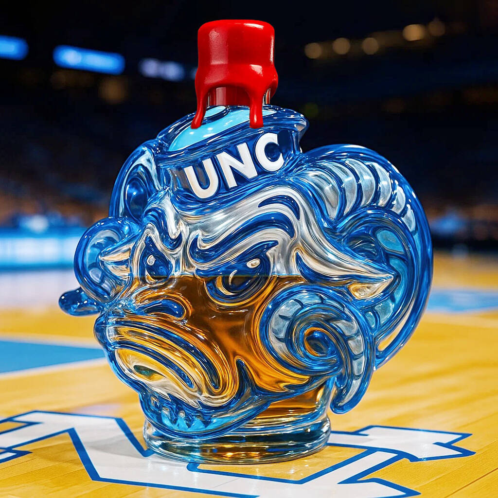 UNC Rameses Whisky Bottle