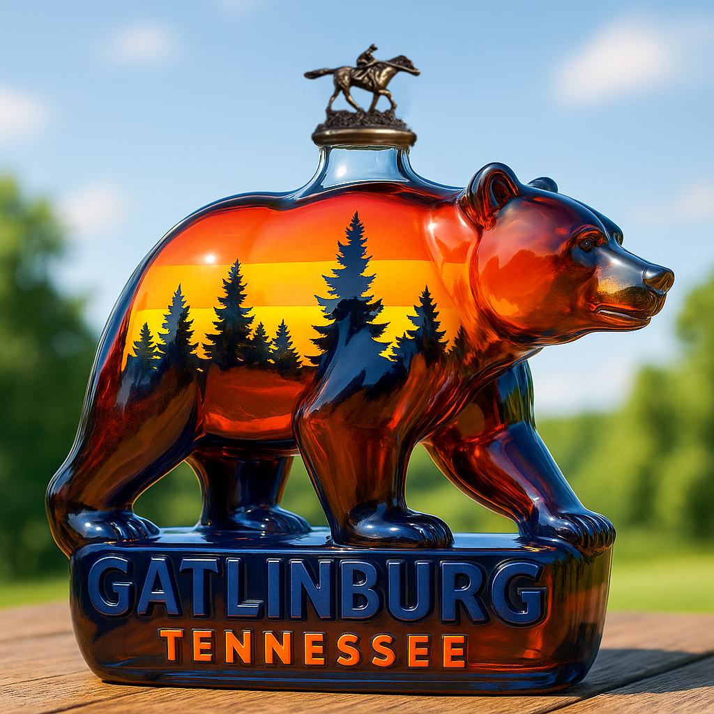 Gatlinburg Bear Whiskey Bottle