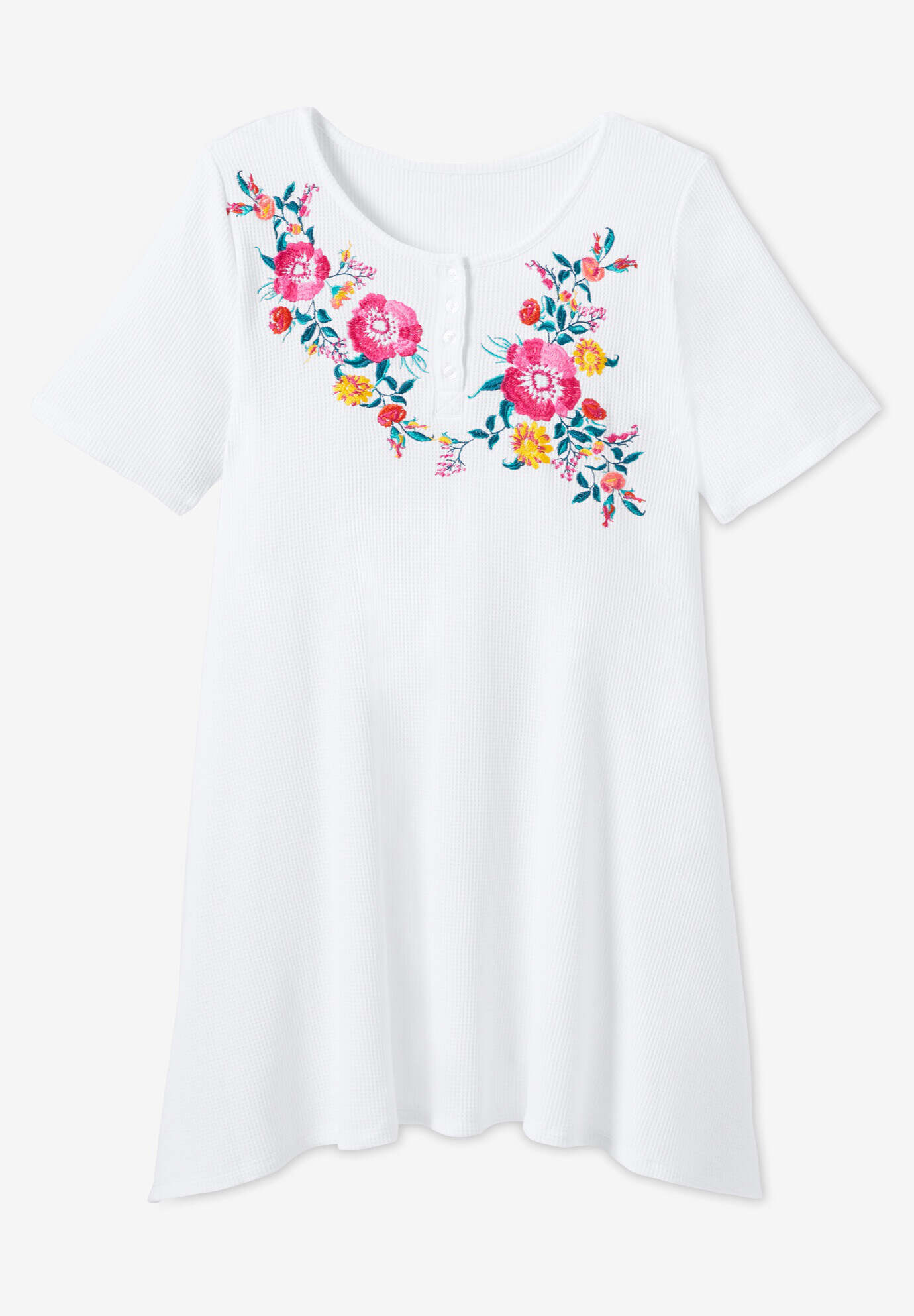 Embroidered Thermal Tunic